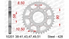 Stahl-Kettenrad AFAM 428 - 41Z (Silber)