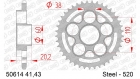 Stahl-Kettenrad AFAM 520 - 41Z (Silber)