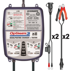 Batterieladegerät OptiMATE 3 Dual Bank